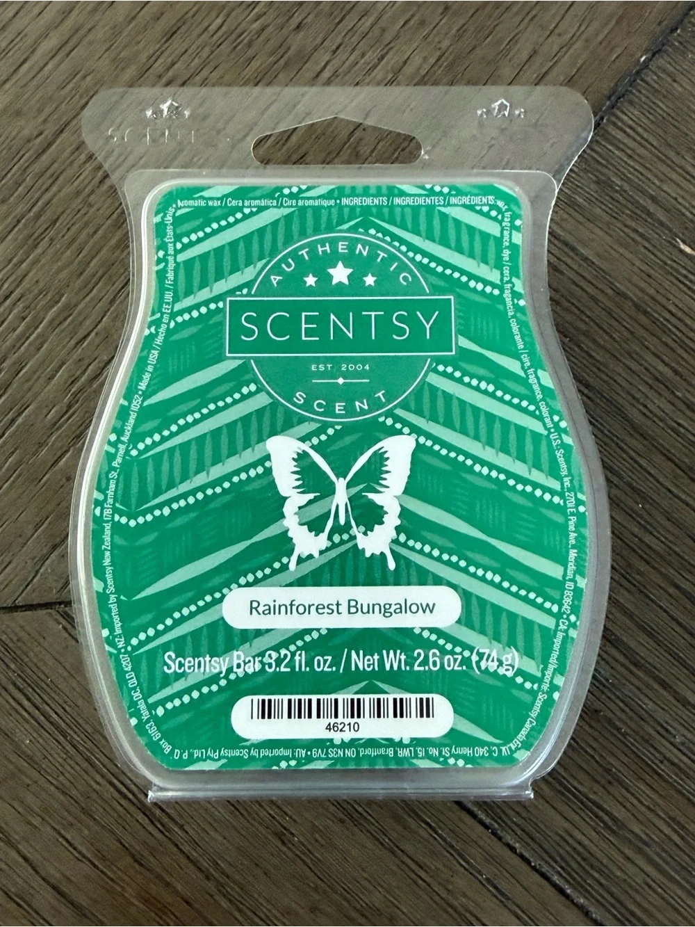 Scentsy Rainforest Bungalow Wax Bar Retired